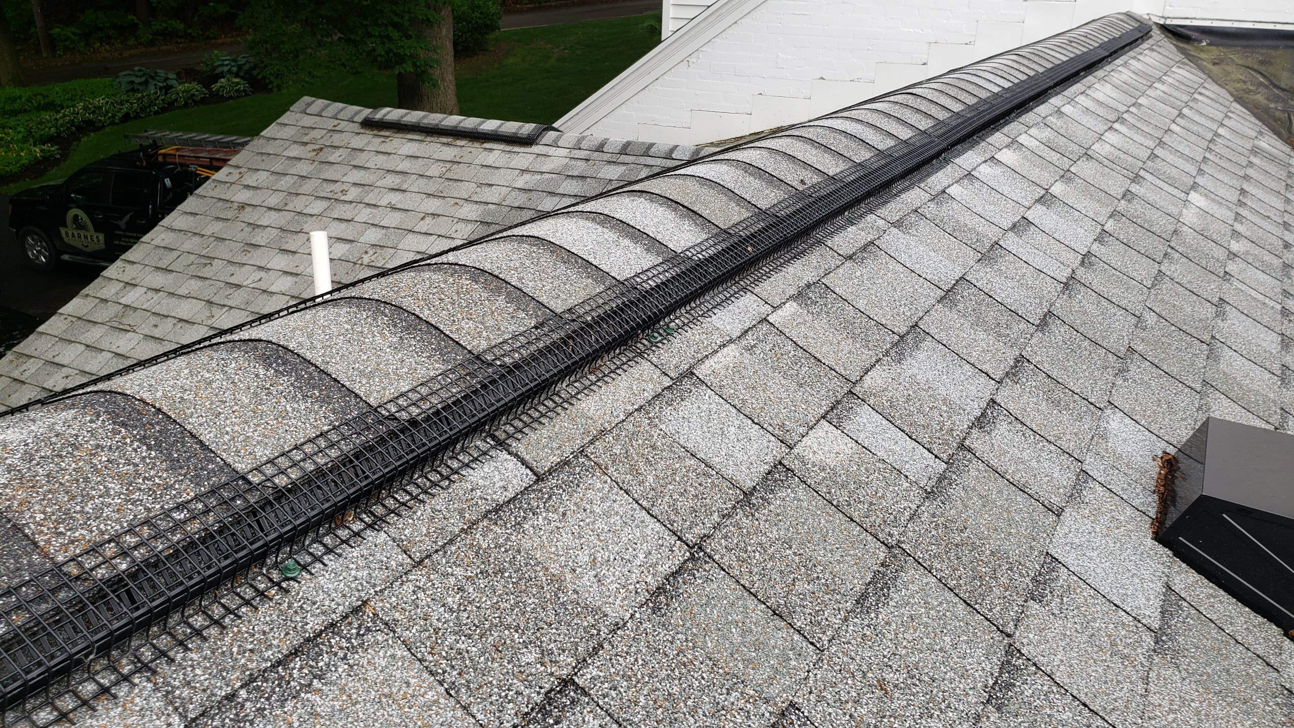 Repairing the ridgeline of a building